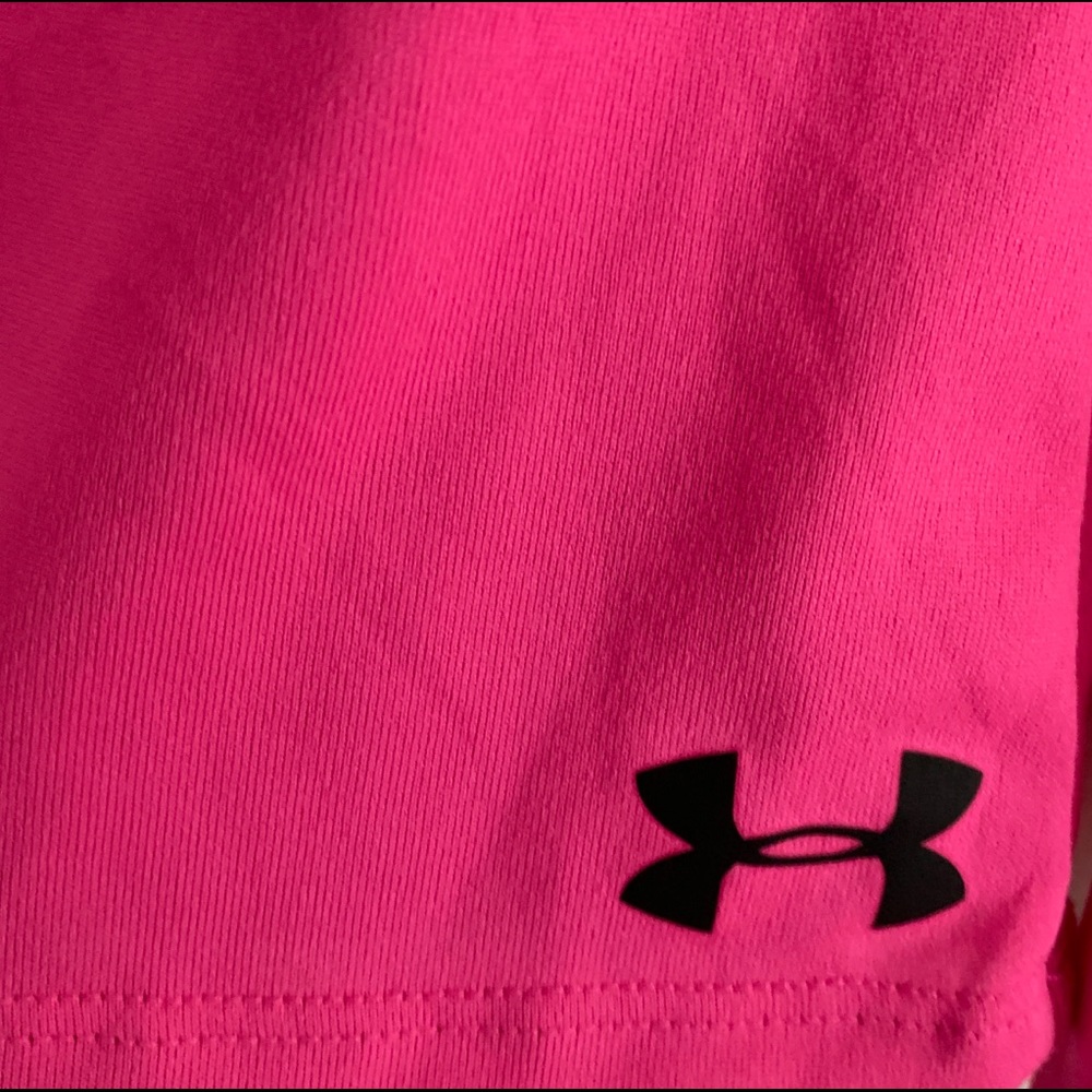 Under Armour Neon Pink Half Zip Athletic Top - Picture 3 of 4